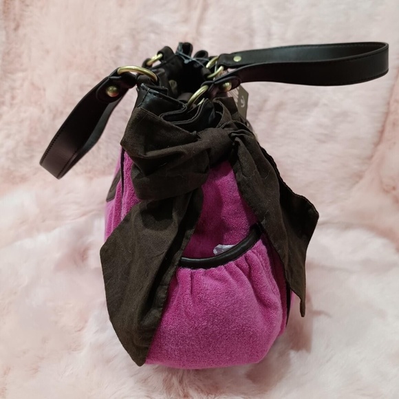 NWT Pink Juicy Couture Daydreamer Vintage Tote Bag Purse Terry Authentic - Picture 5 of 8